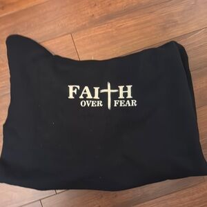 Faith Over Fear Black Hoodie